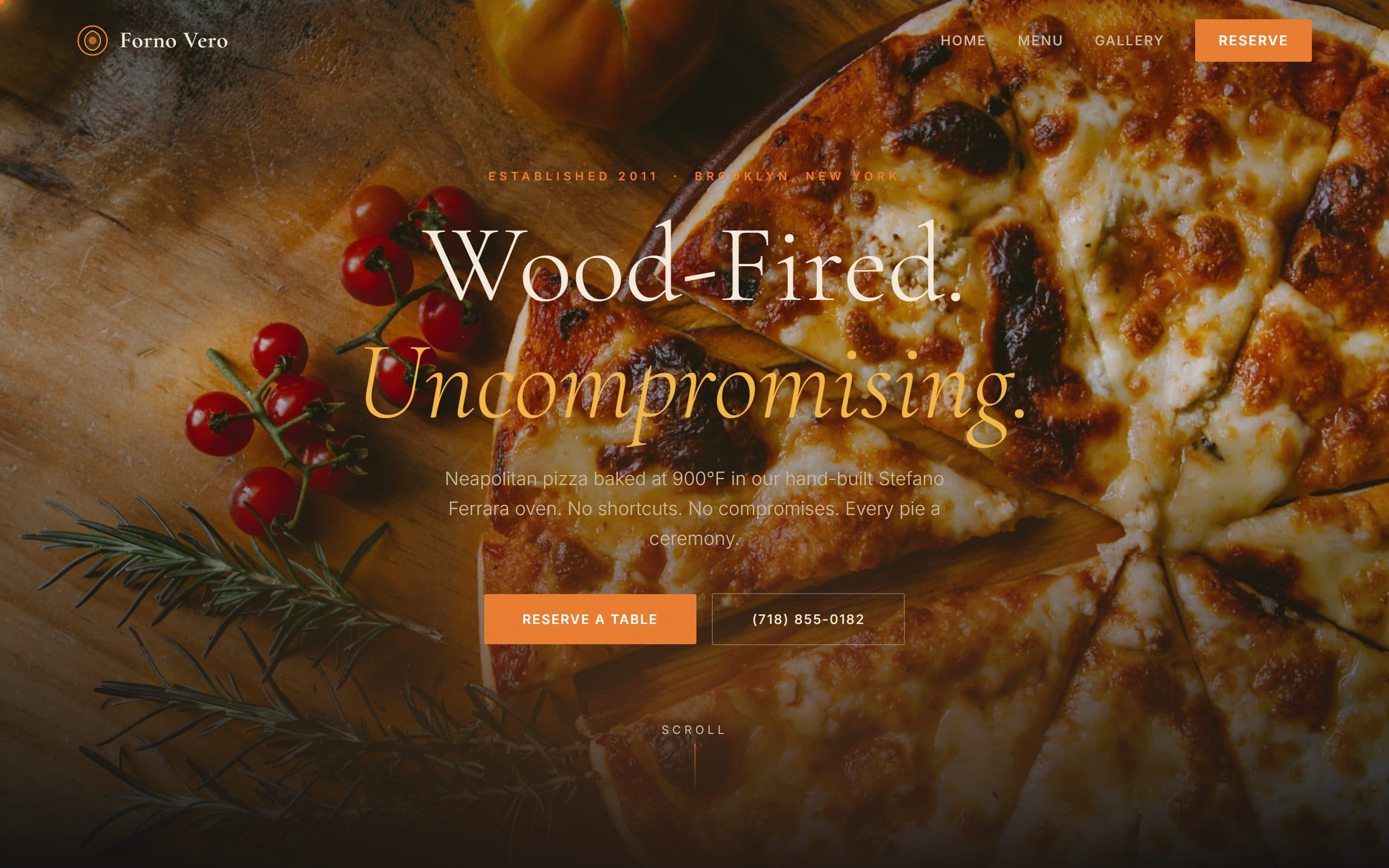 Forno Vero · Wood-Fired Neapolitan — live screenshot